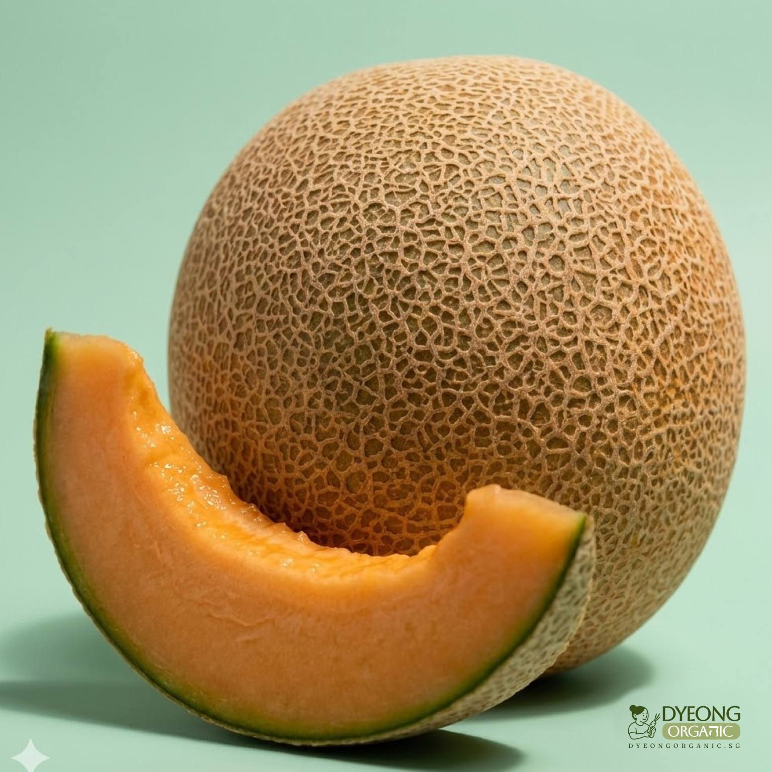 Organic Melon - Rockmelon (1kg-cut) Australia